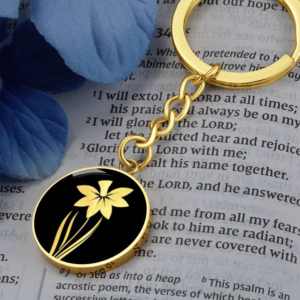 Daffodil Keychain