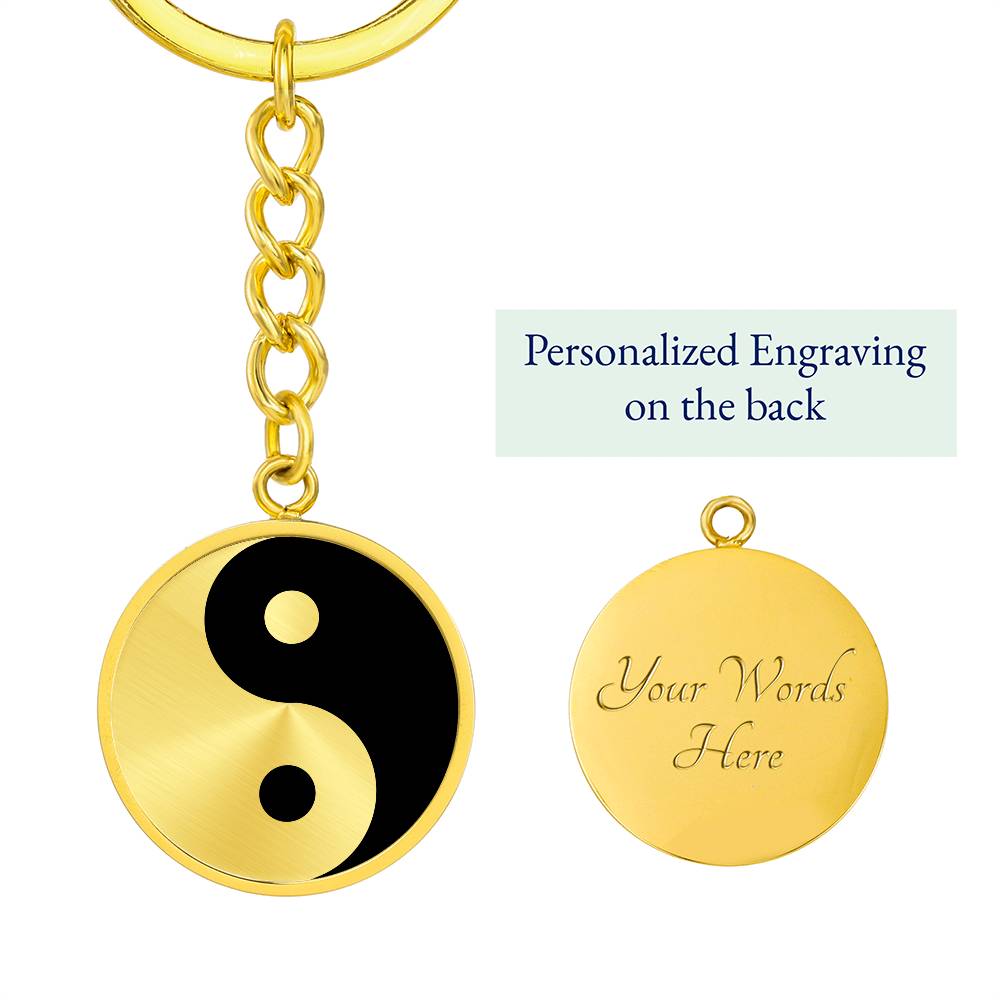 Alchemy Yin-yang symbol Keychain