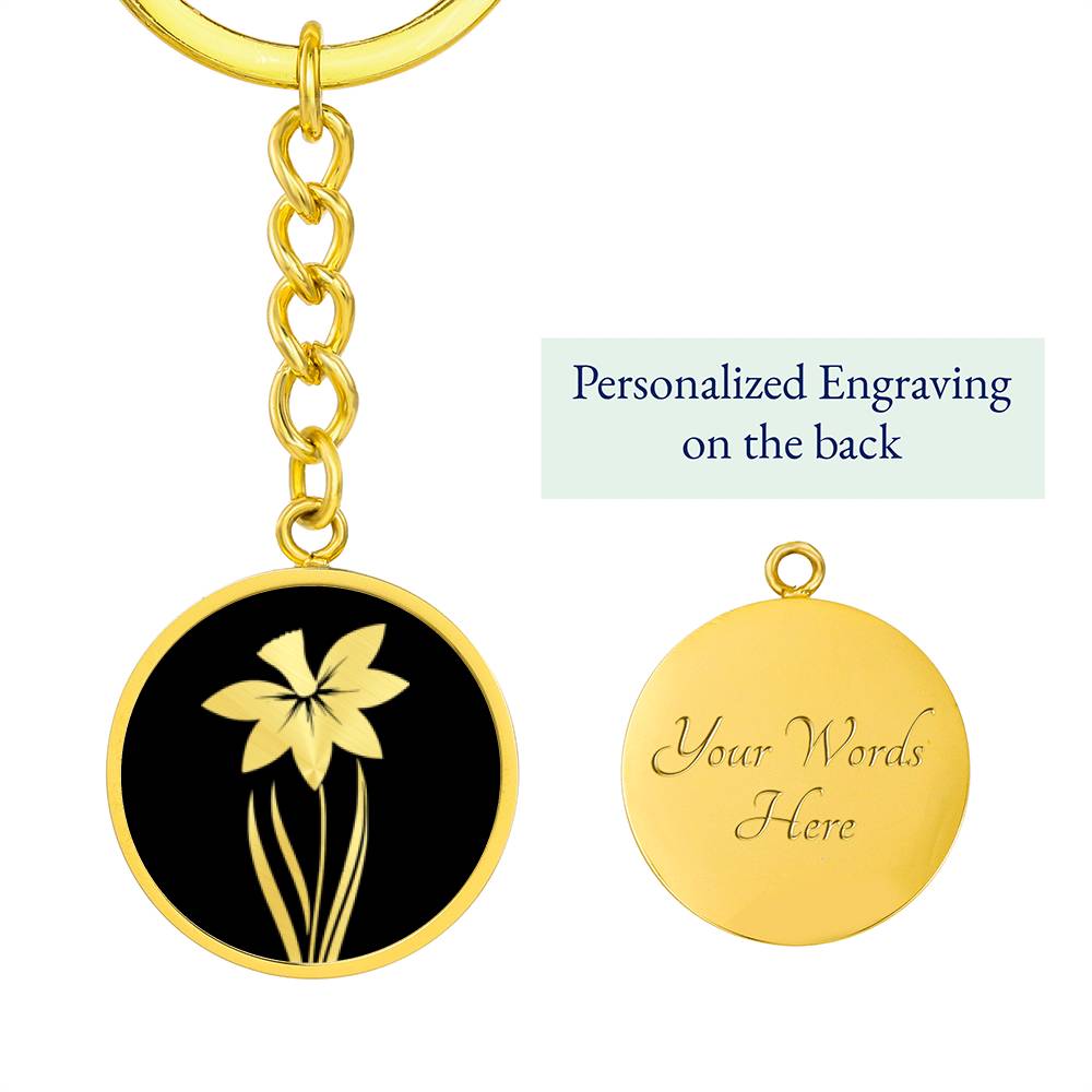 Daffodil Keychain