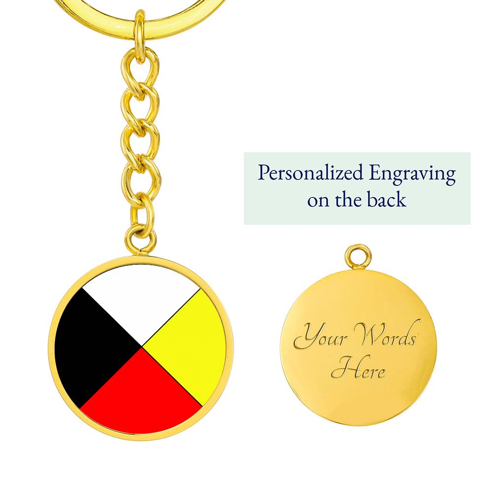 Medicine wheel Keychain