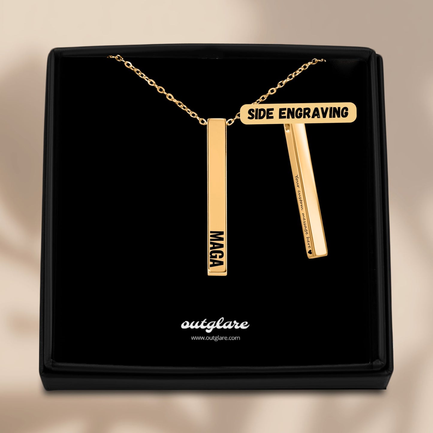 MAGA Bar Necklace