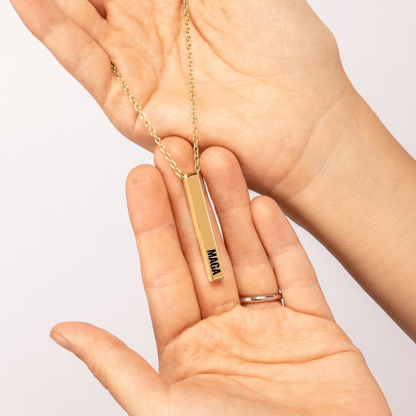 MAGA Bar Necklace