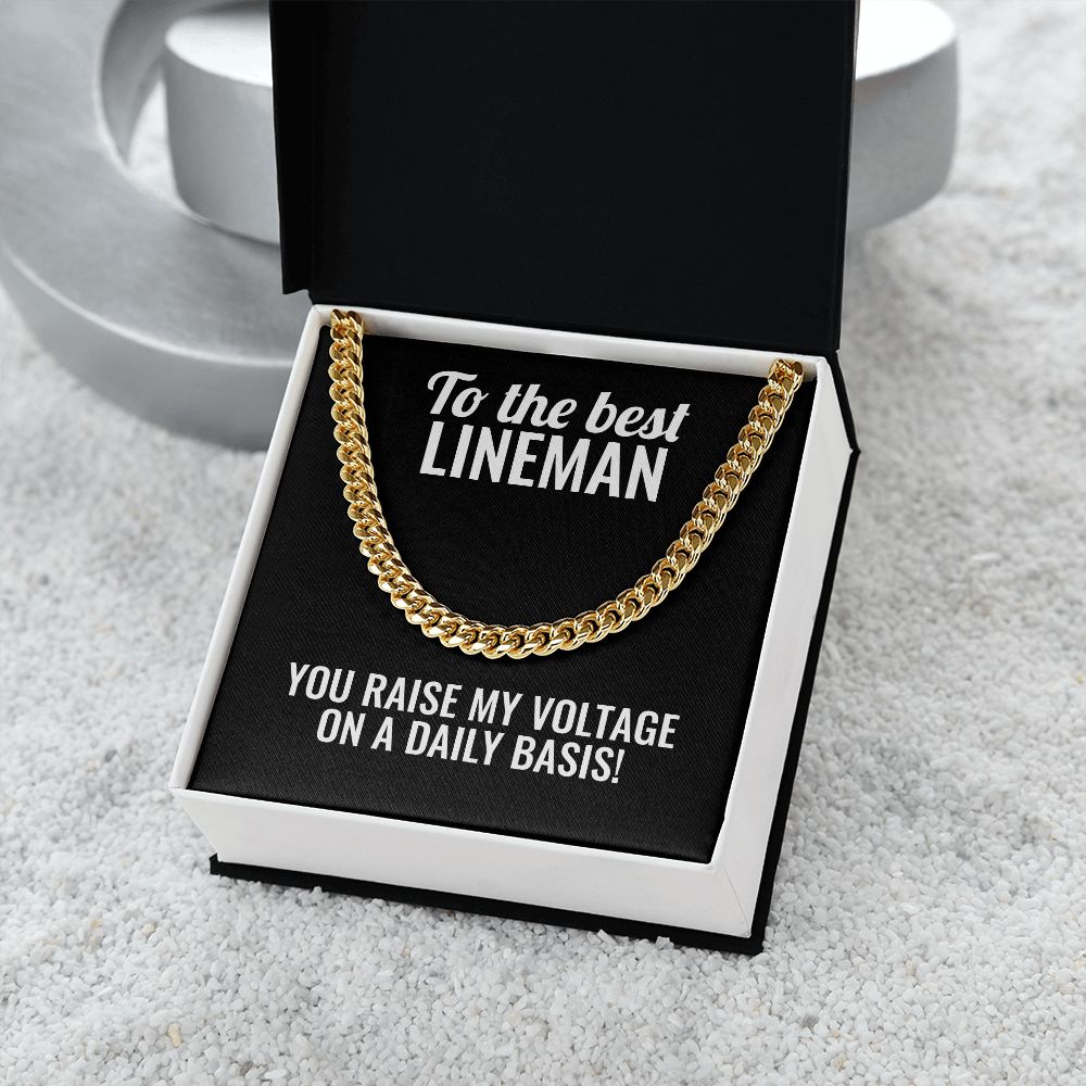 Lineman Cuban Link Chain Necklace - Outglare