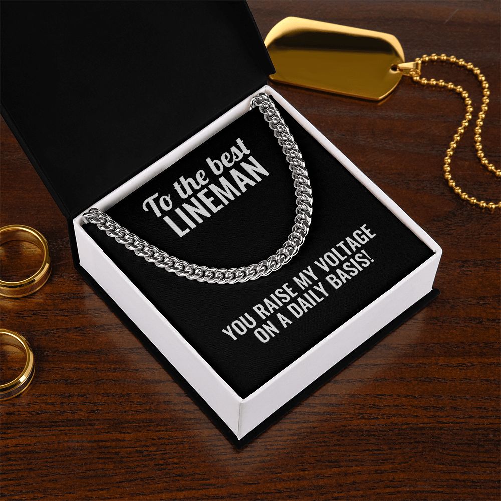 Lineman Cuban Link Chain Necklace - Outglare