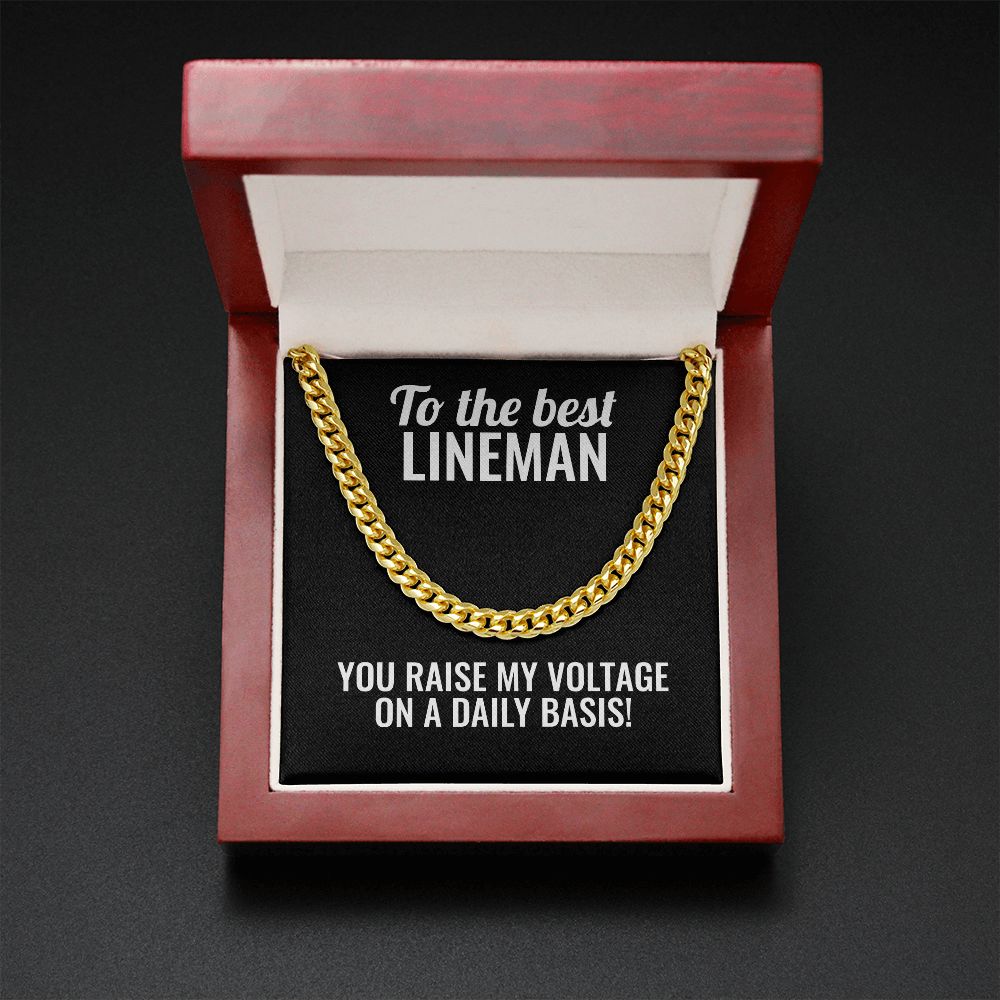 Lineman Cuban Link Chain Necklace - Outglare