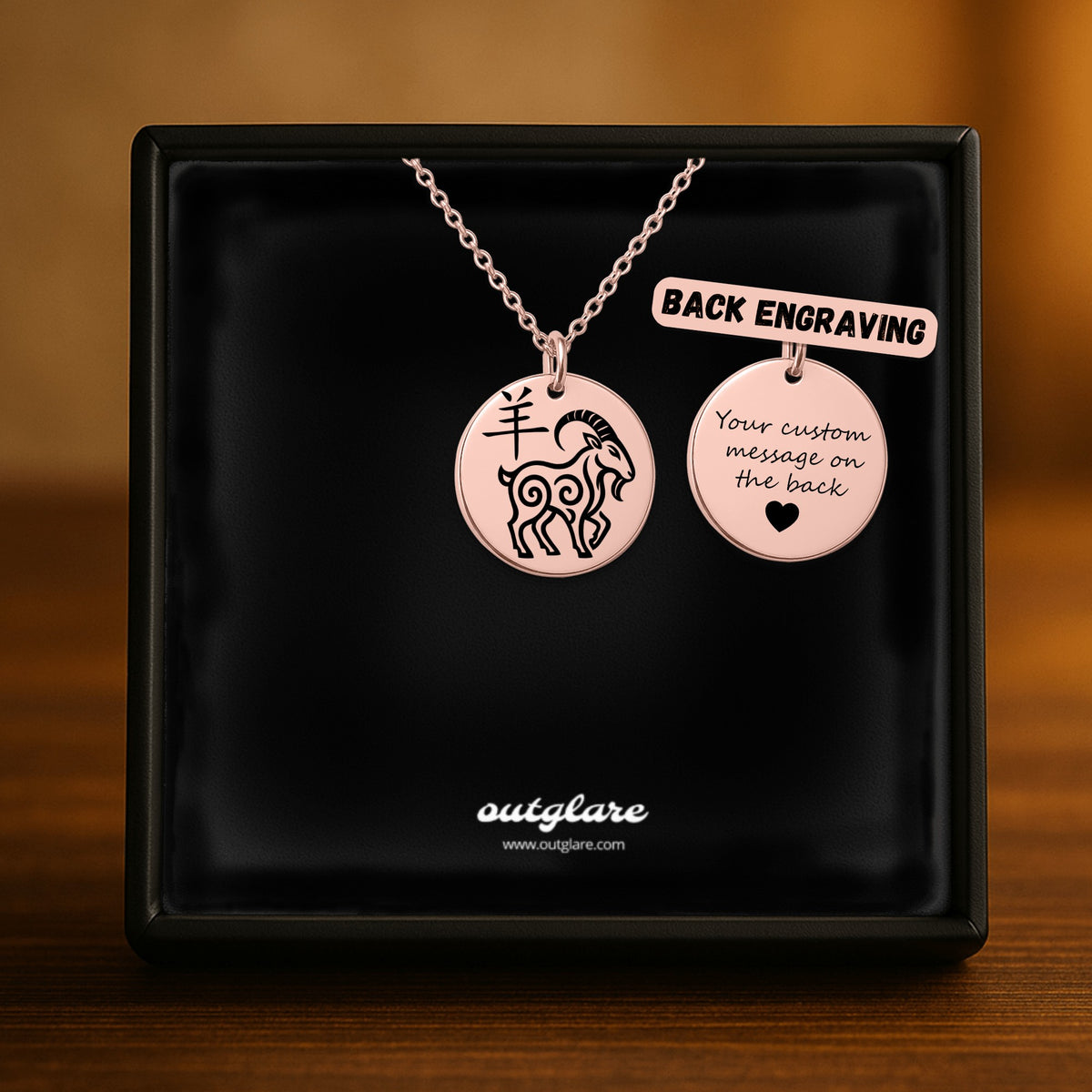 Goat Chinese Zodiac Necklace