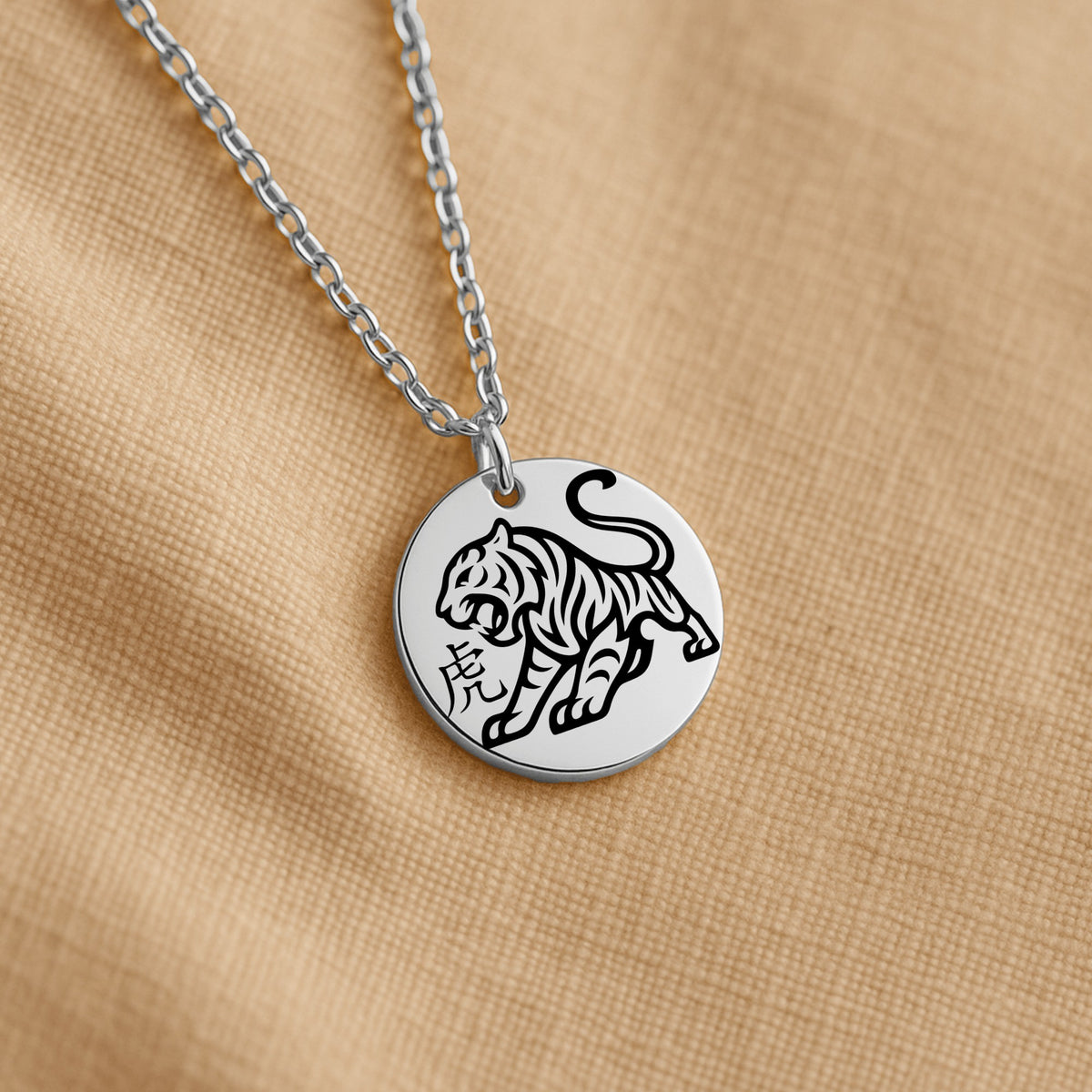 Tiger Chinese Zodiac Necklace