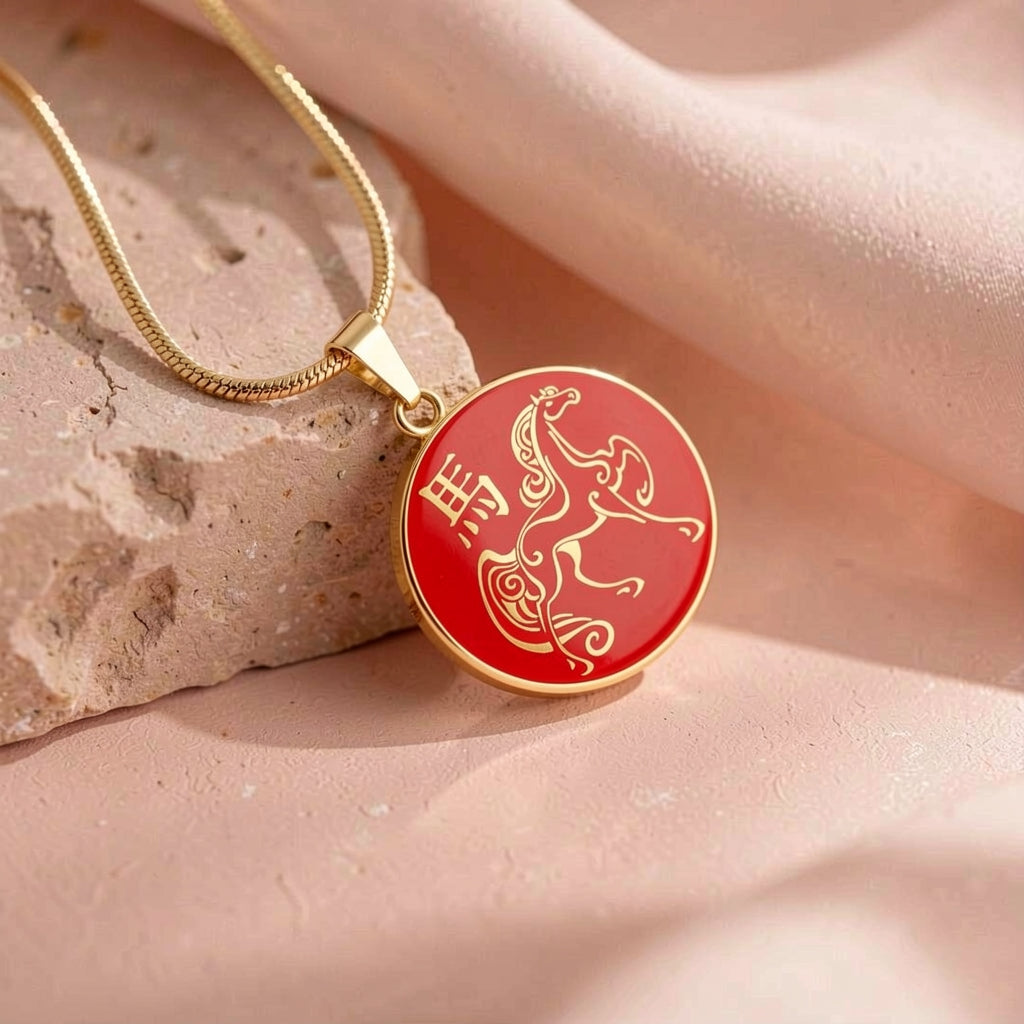 Year of the Fire Horse Necklace