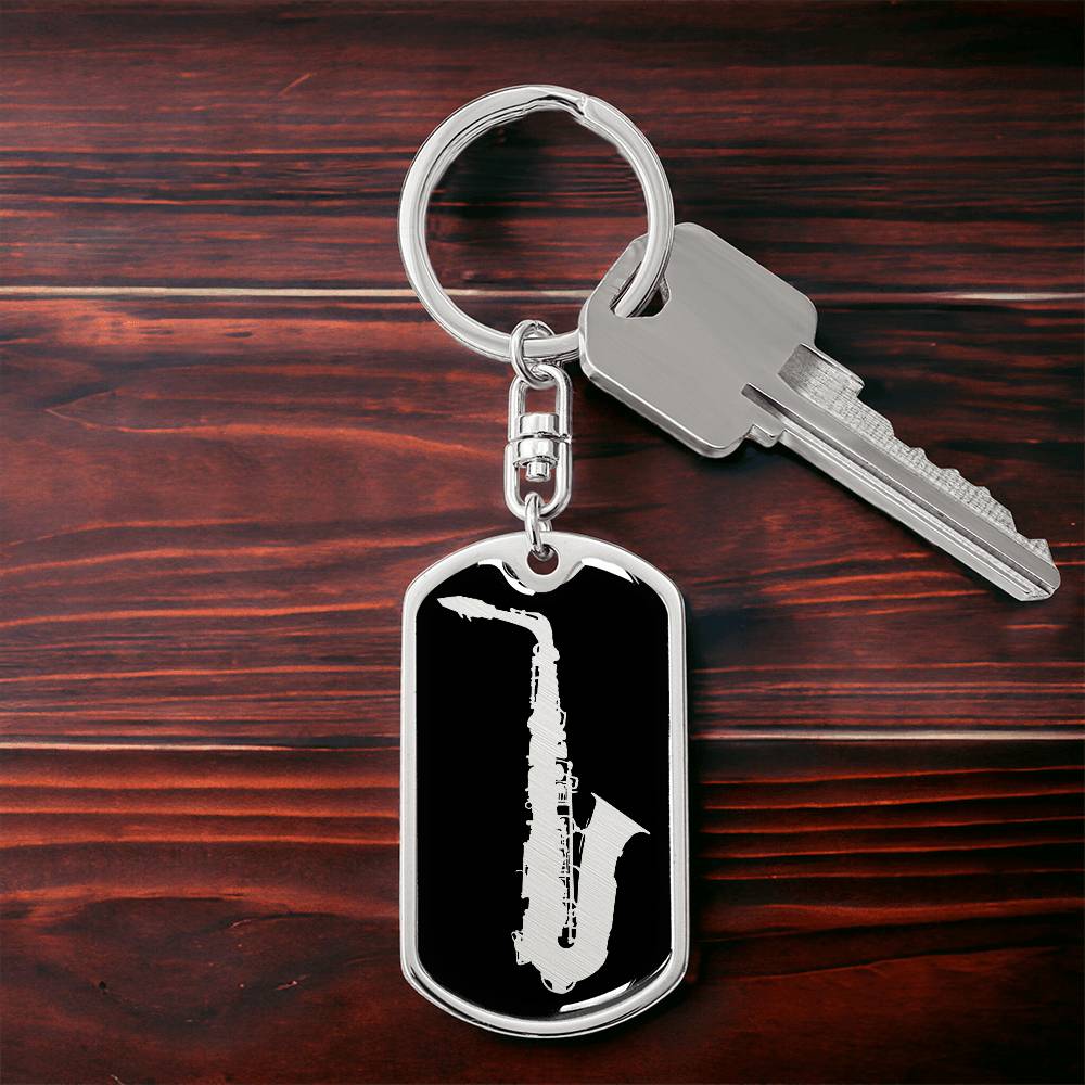 Saxophone Keychain