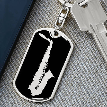 Saxophone Keychain