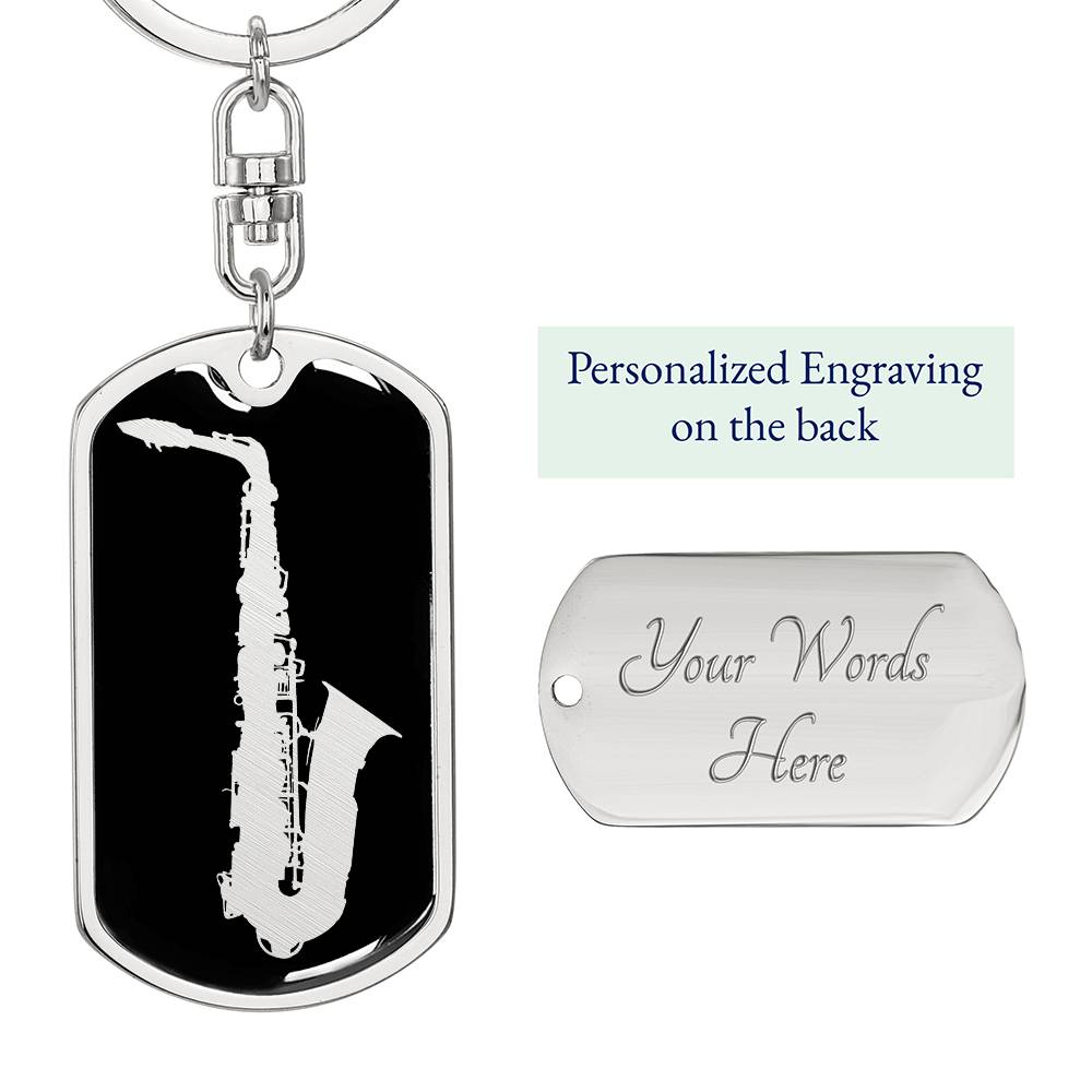 Saxophone Keychain