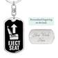 Eject Seat Car Keys Keychain
