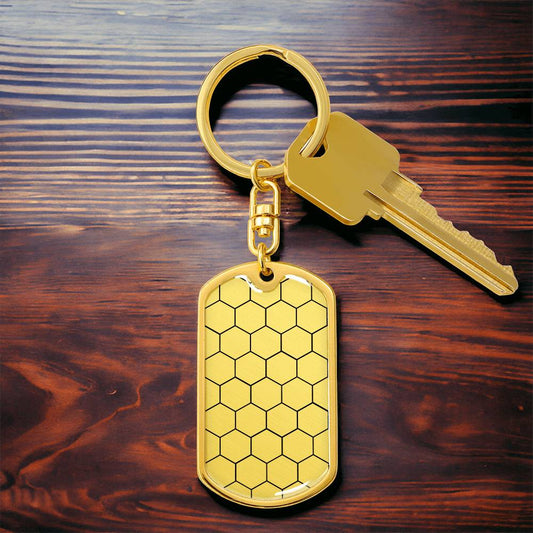 Honeycomb Keychain