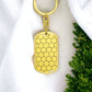 Honeycomb Keychain