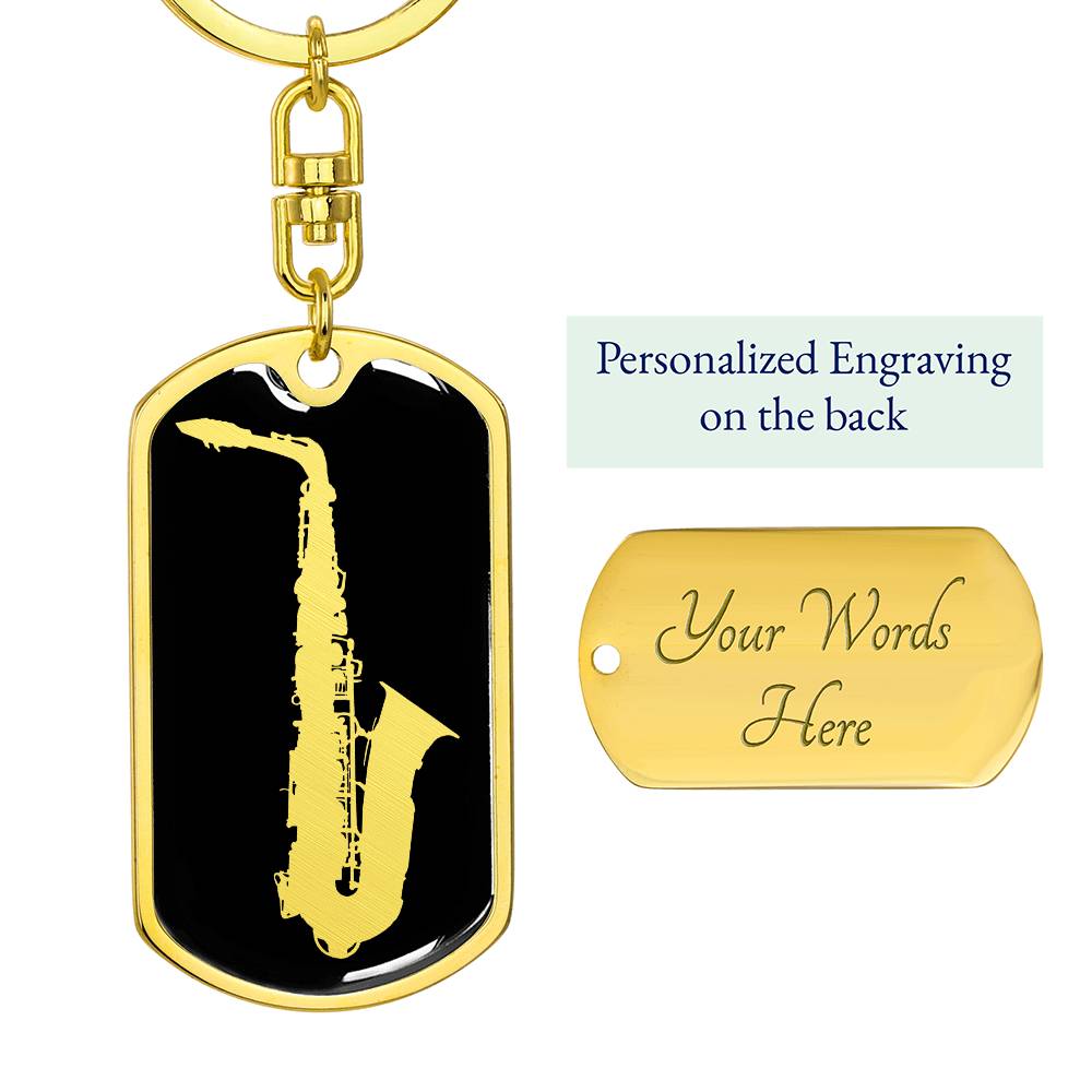 Saxophone Keychain