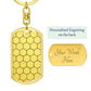 Honeycomb Keychain