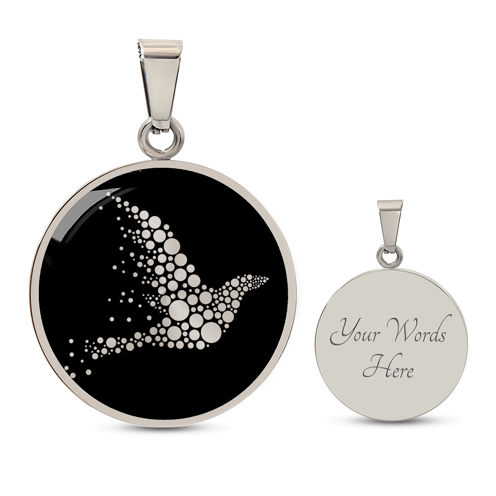 Dot Day Bird Necklace