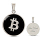 Bitcoin logo Necklace