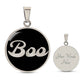 Boo Halloween Necklace