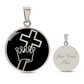 Cross and Crown Necklace