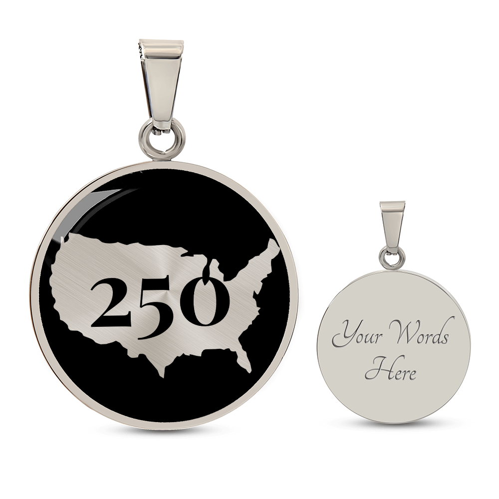250 years USA Necklace