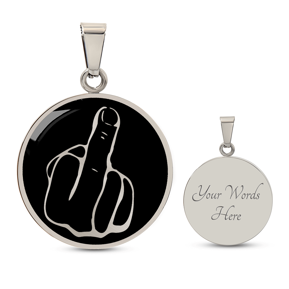 Middle Finger Necklace