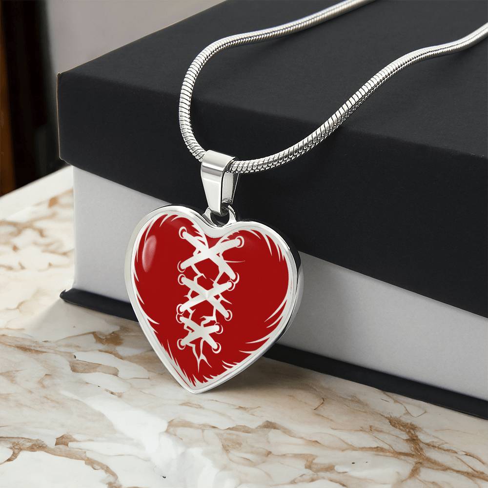 Stitched Heart Necklace