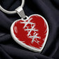 Stitched Heart Necklace