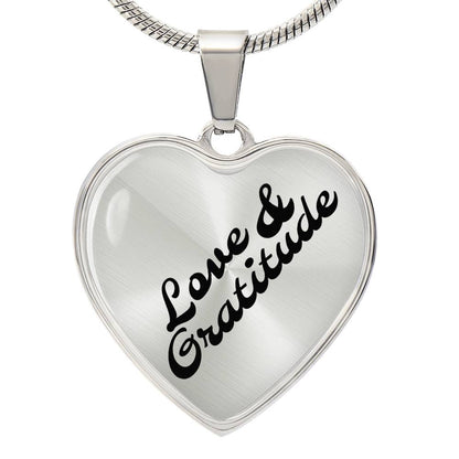 Love and Gratitude Heart Necklace