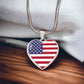 4th of July Heart Necklace