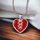 Stitched Heart Necklace