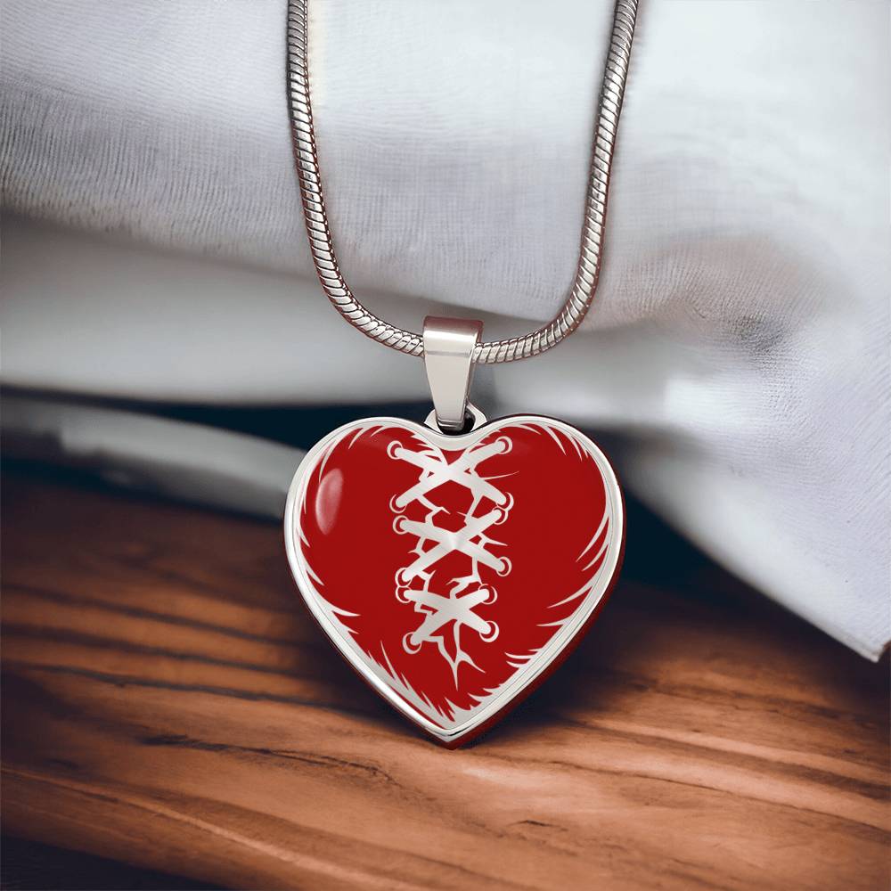 Stitched Heart Necklace
