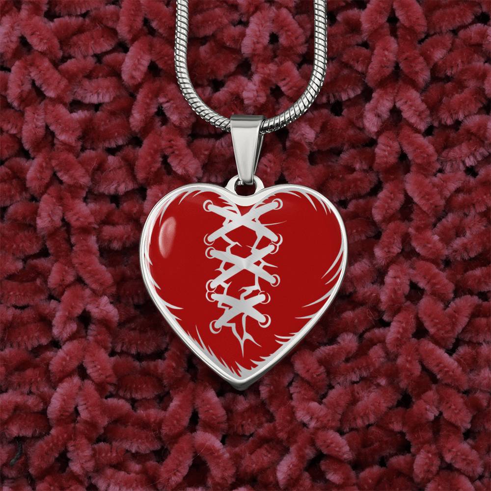 Stitched Heart Necklace