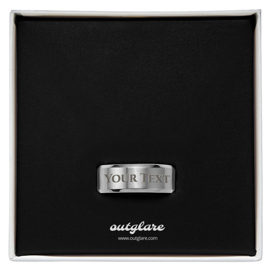 Outglare Engraved Men's Ring