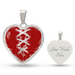 Stitched Heart Necklace