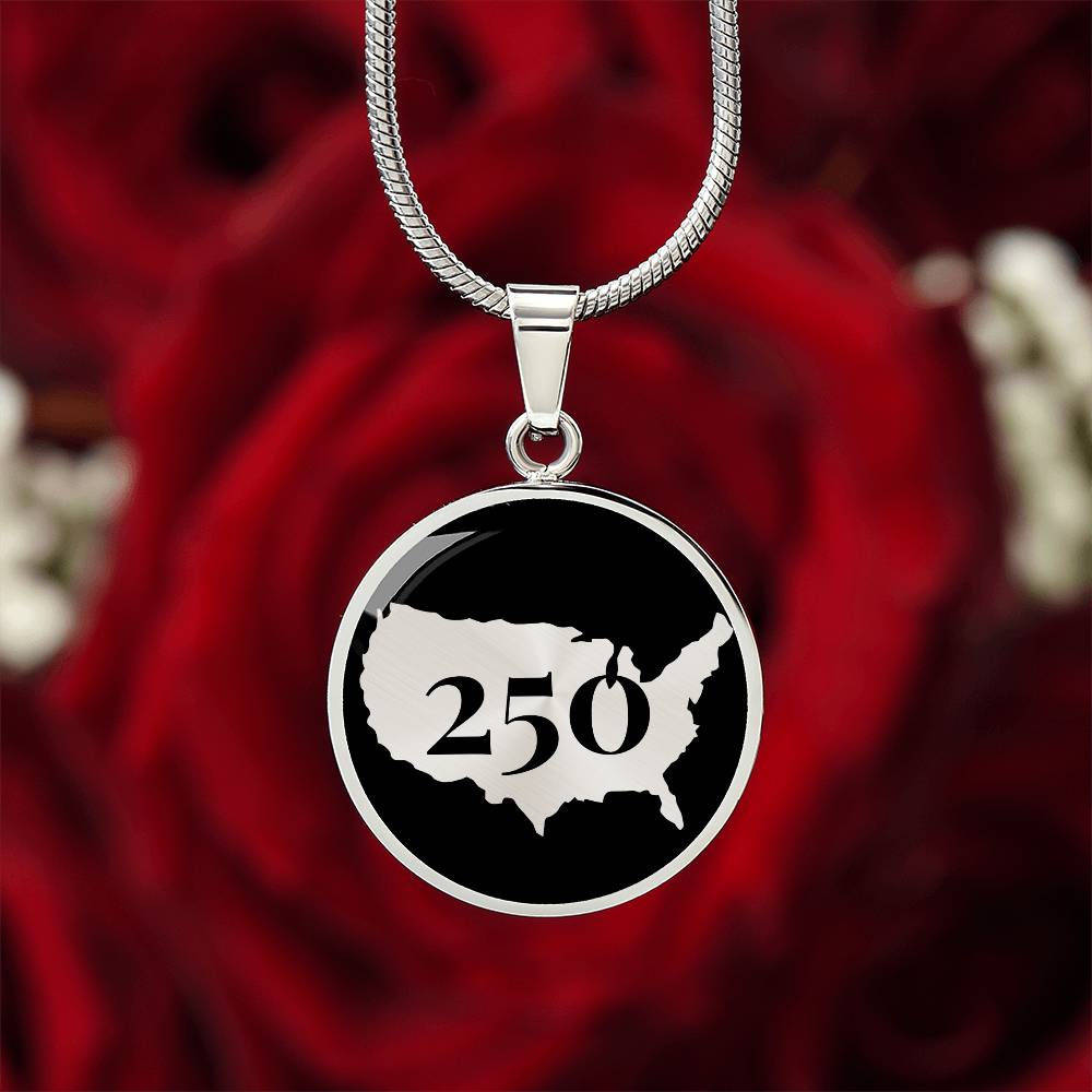 250 years USA Necklace