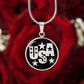 4th of July USA Necklace