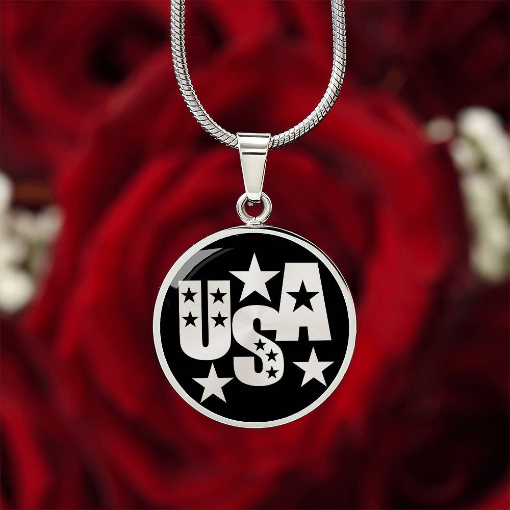 4th of July USA Necklace