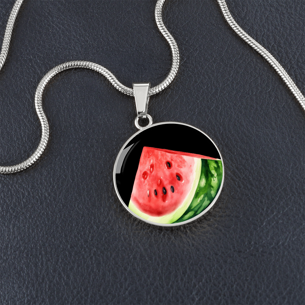 Watermelon Slice Necklace