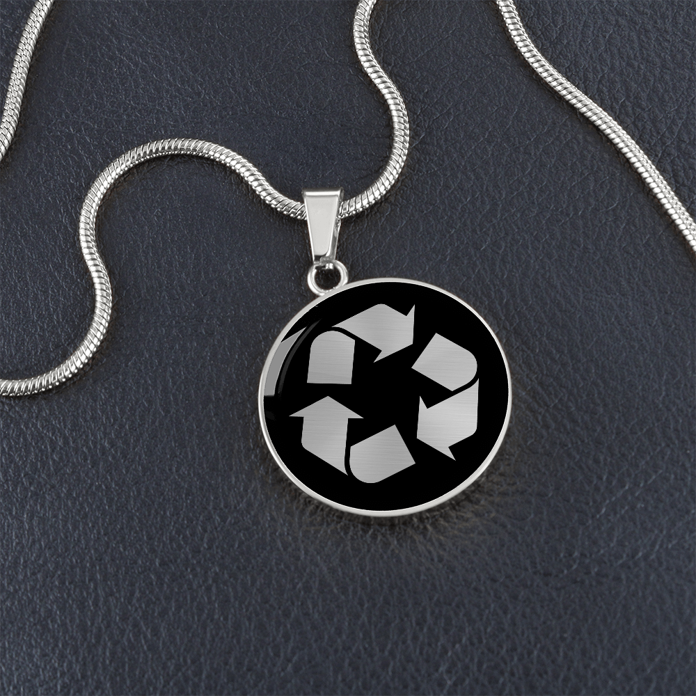 Recycle Symbol Necklace