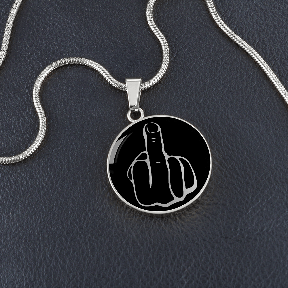 Middle Finger Necklace
