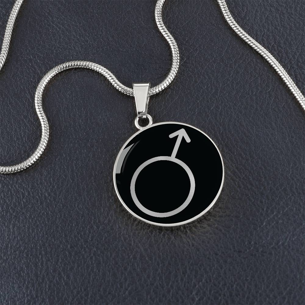 Mars Symbol Necklace