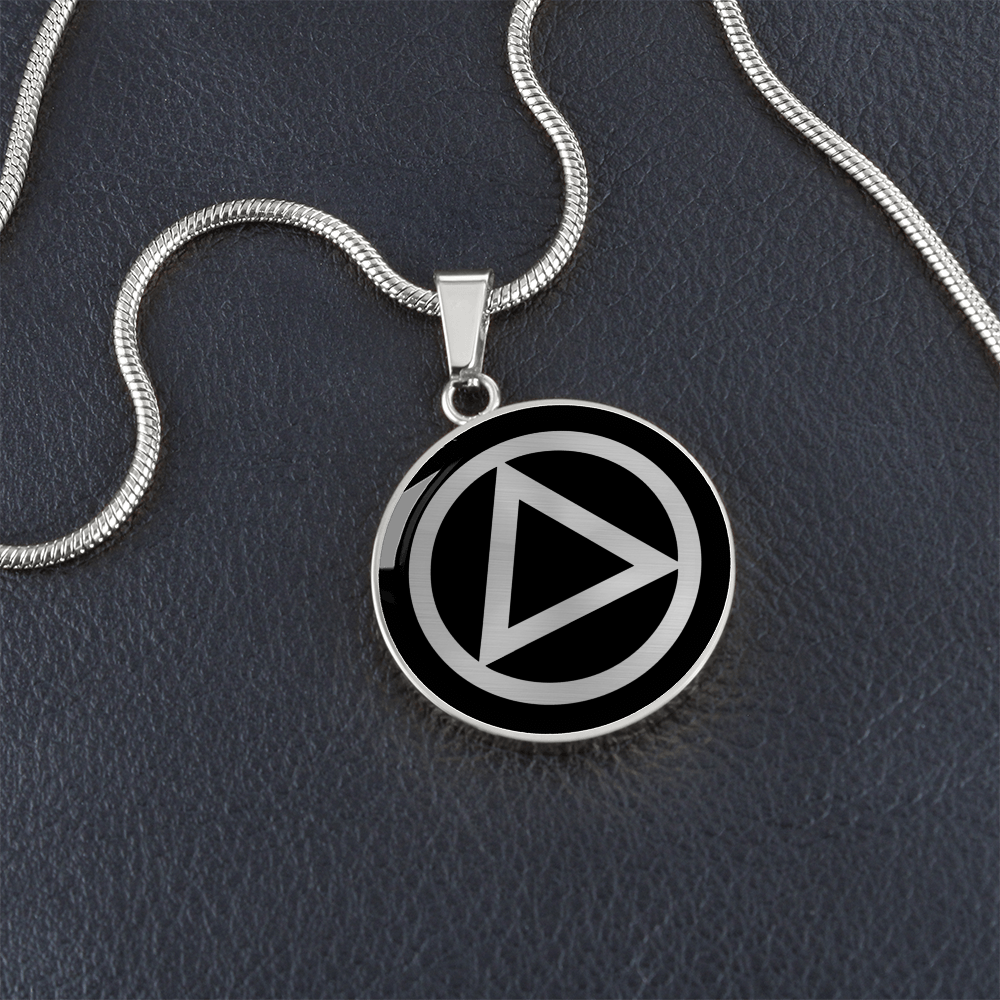 Recovery Symbol Necklace