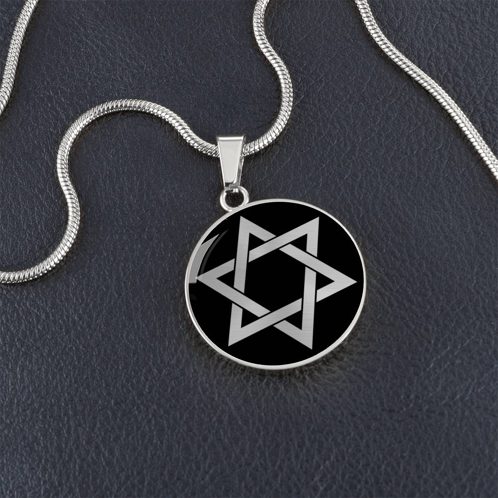 Two Tone Star of David Necklace