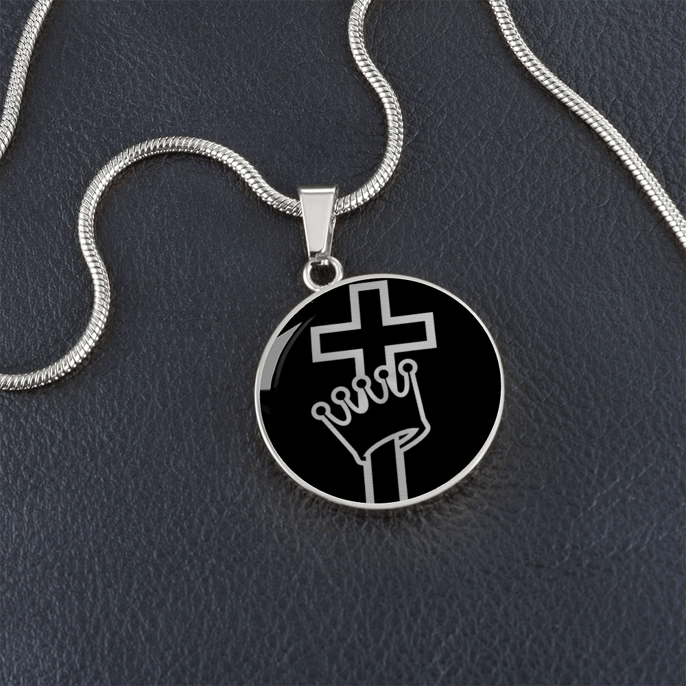 Cross and Crown Necklace