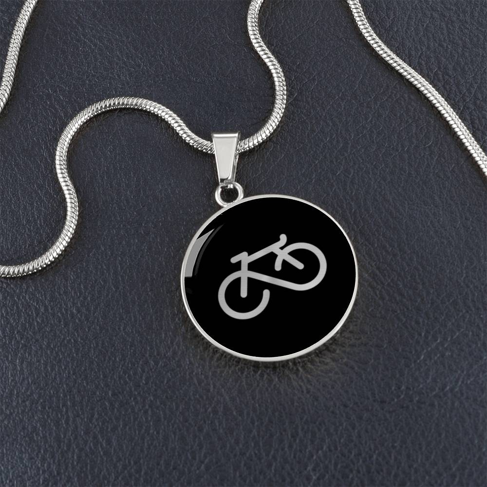 Infinity Bicycle Necklace