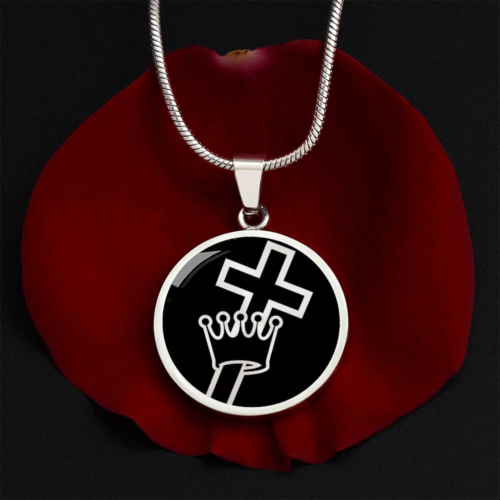 Cross and Crown Necklace