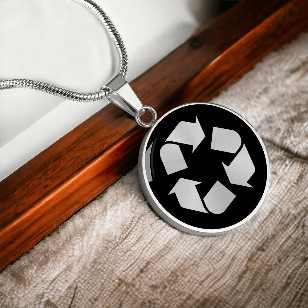 Recycle Symbol Necklace