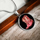 Cowgirl Pink Boots Necklace