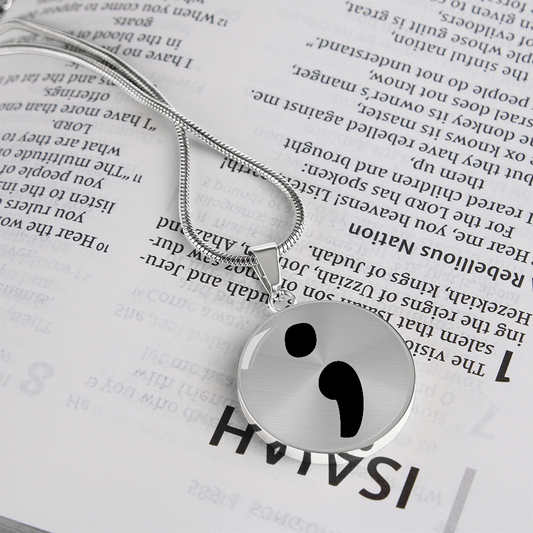 Semicolon Necklace